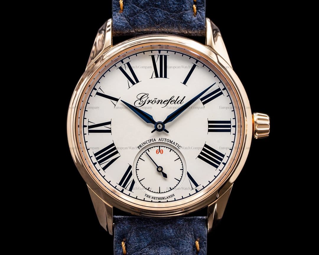 Gronefeld 1941 Principia Automatic 18k Rose Gold / Enamel Dial