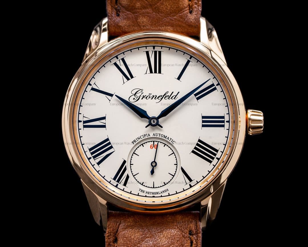 Gronefeld 1941 Principia Automatic 18k Rose Gold / Enamel Dial