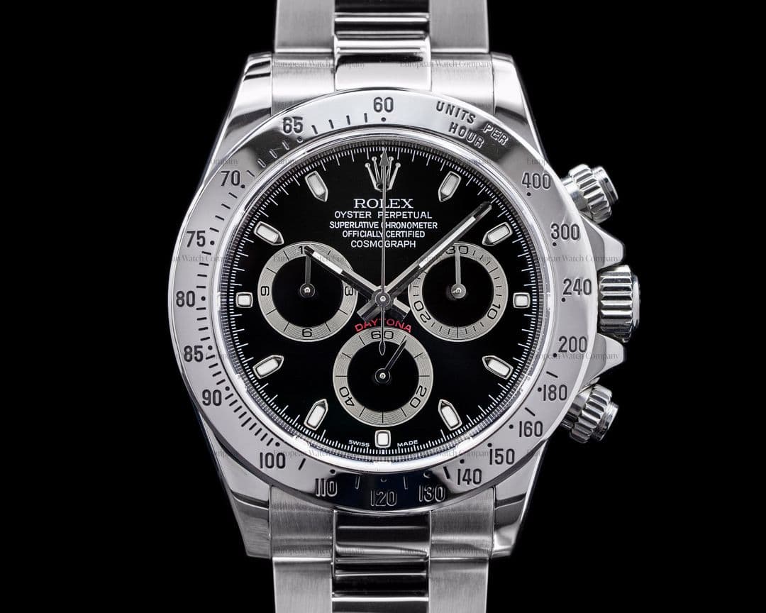 Rolex Daytona 116520 Black Dial SS FULL SET