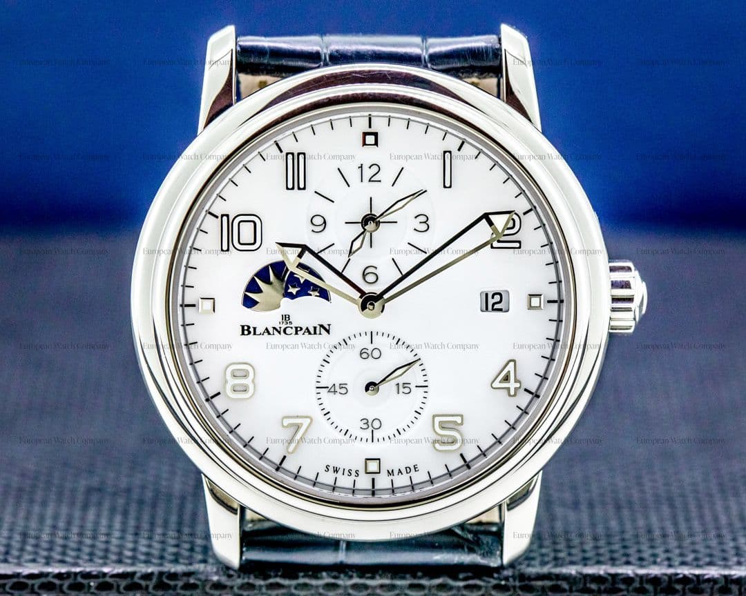 Blancpain Leman Double Timezone SS White Dial 40MM