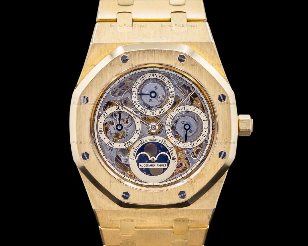 Audemars Piguet Royal Oak Openworked Perpetual Calendar 18K Yellow Gold FIRST SERIES