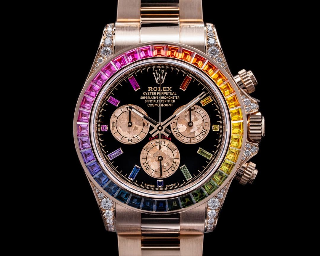 Rolex Daytona 116595 RAINBOW / Rose Gold Black Dial 116595RBOW UNWORN 