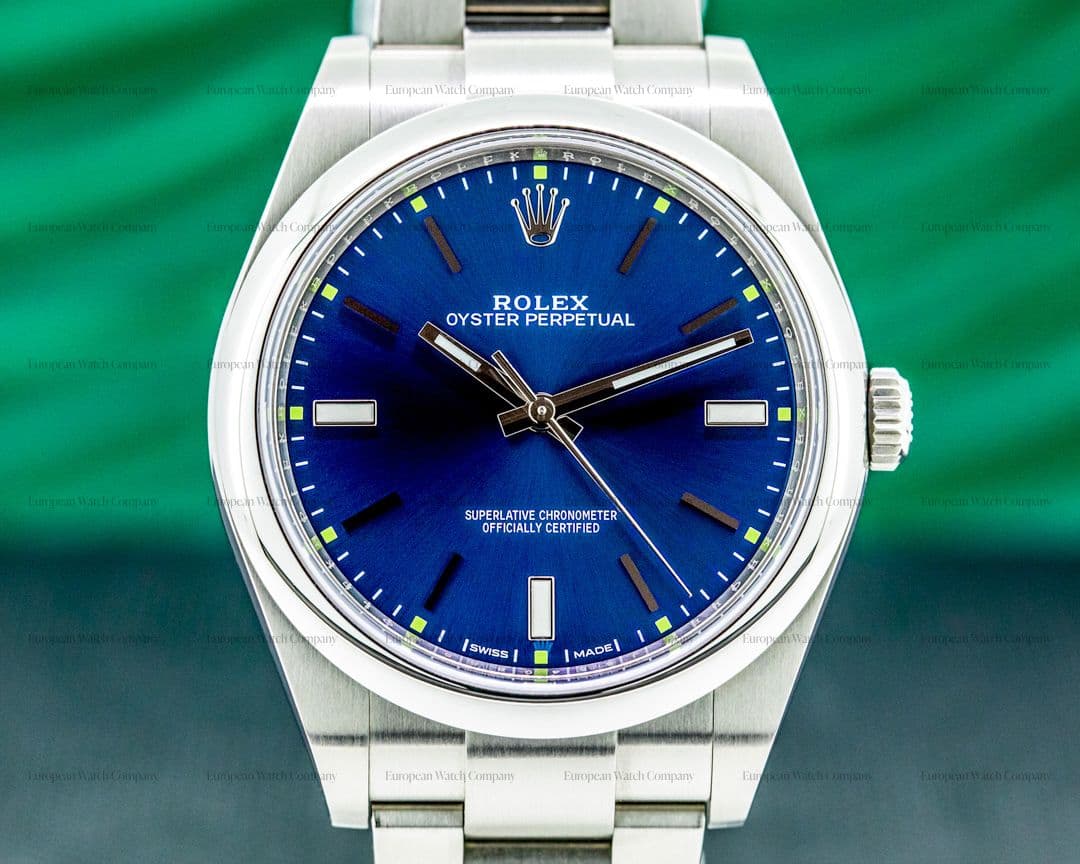Rolex Oyster Perpetual 114300 SS Blue Dial