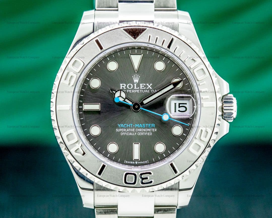 Rolex Yacht Master SS Rhodium Dial / Platinum Bezel Mid Size 2021