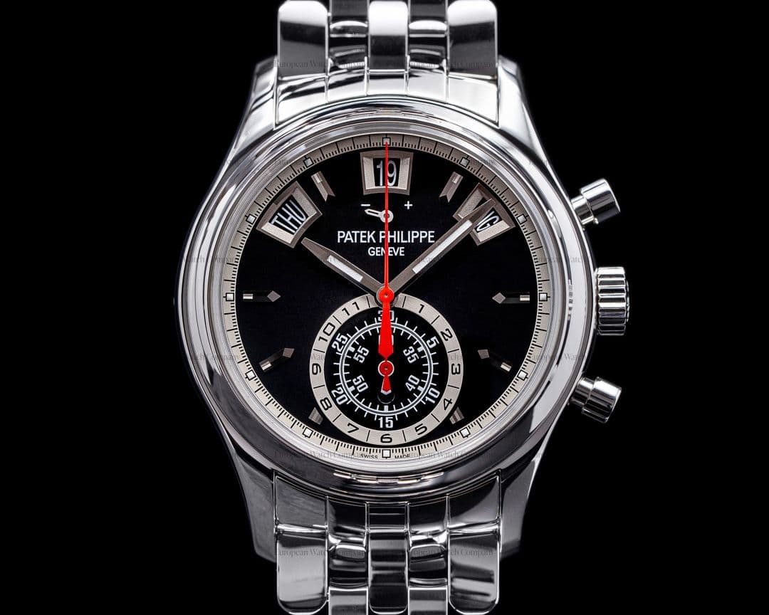 Patek Philippe Annual Calendar 5960/1A-010 Black Dial Chronograph SS DISCONTINUED  