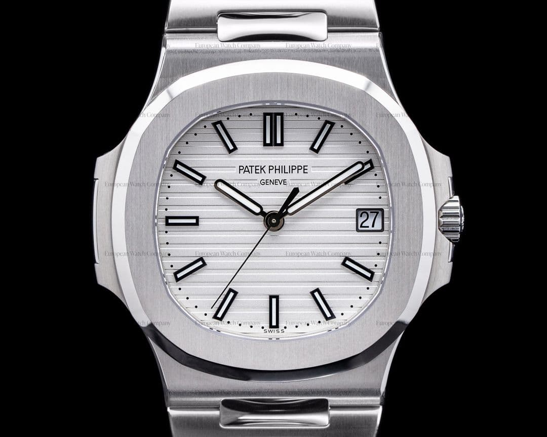 Patek Philippe Jumbo Nautilus 5711 White Dial SS FULL SET UNWORN