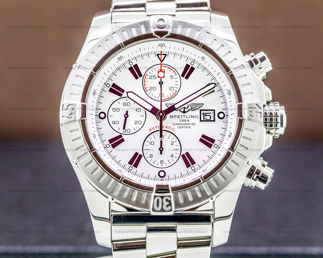 Breitling Aeromarine Super Avenger SS / SS White Dial