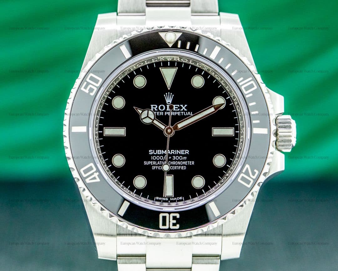 Rolex Submariner 114060 No Date Ceramic Bezel SS 2019