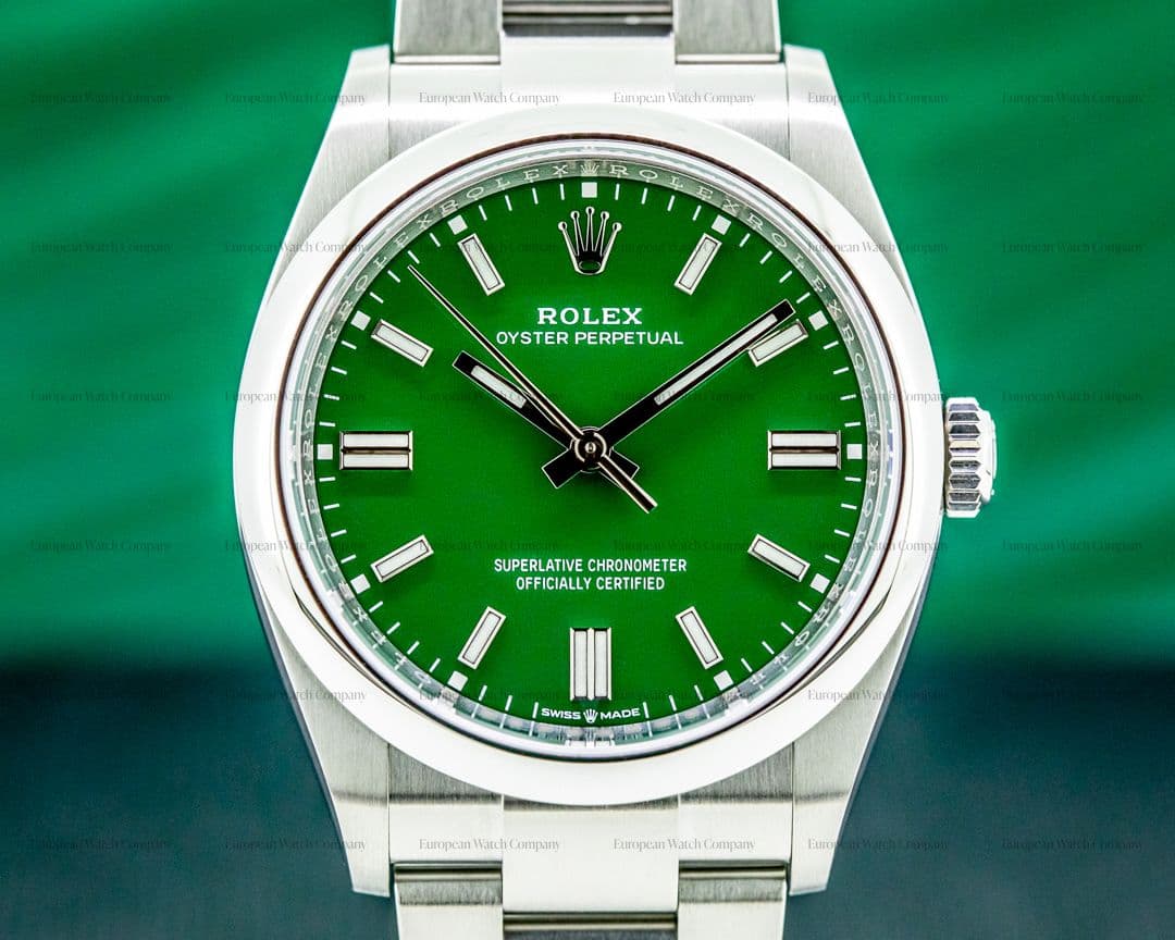 Rolex Oyster Perpetual 126000 36MM SS Green 2021