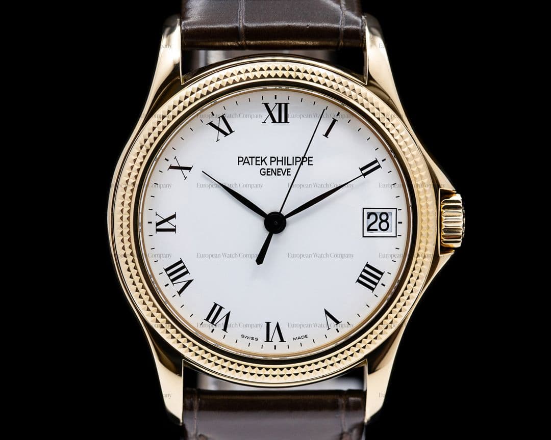 Patek Philippe Calatrava 5117J 18K Yellow Gold Hobnail Bezel 37MM