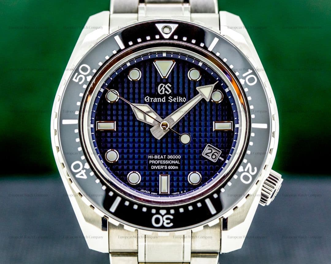 Grand Seiko  Hi-Beat 36000 Professional 600M Diver's Titanium Blue Dial Limited