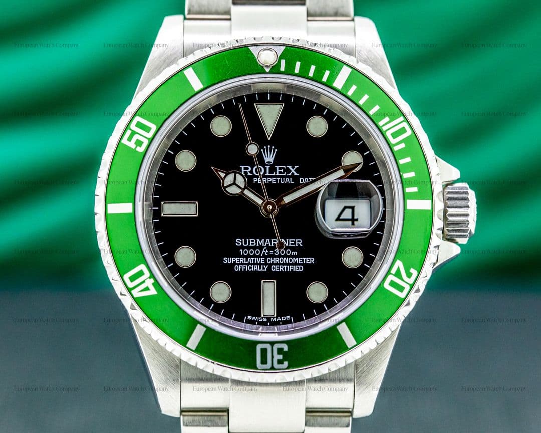 Rolex Submariner 50th Anniversary "Kermit" SS Green Bezel SHARP