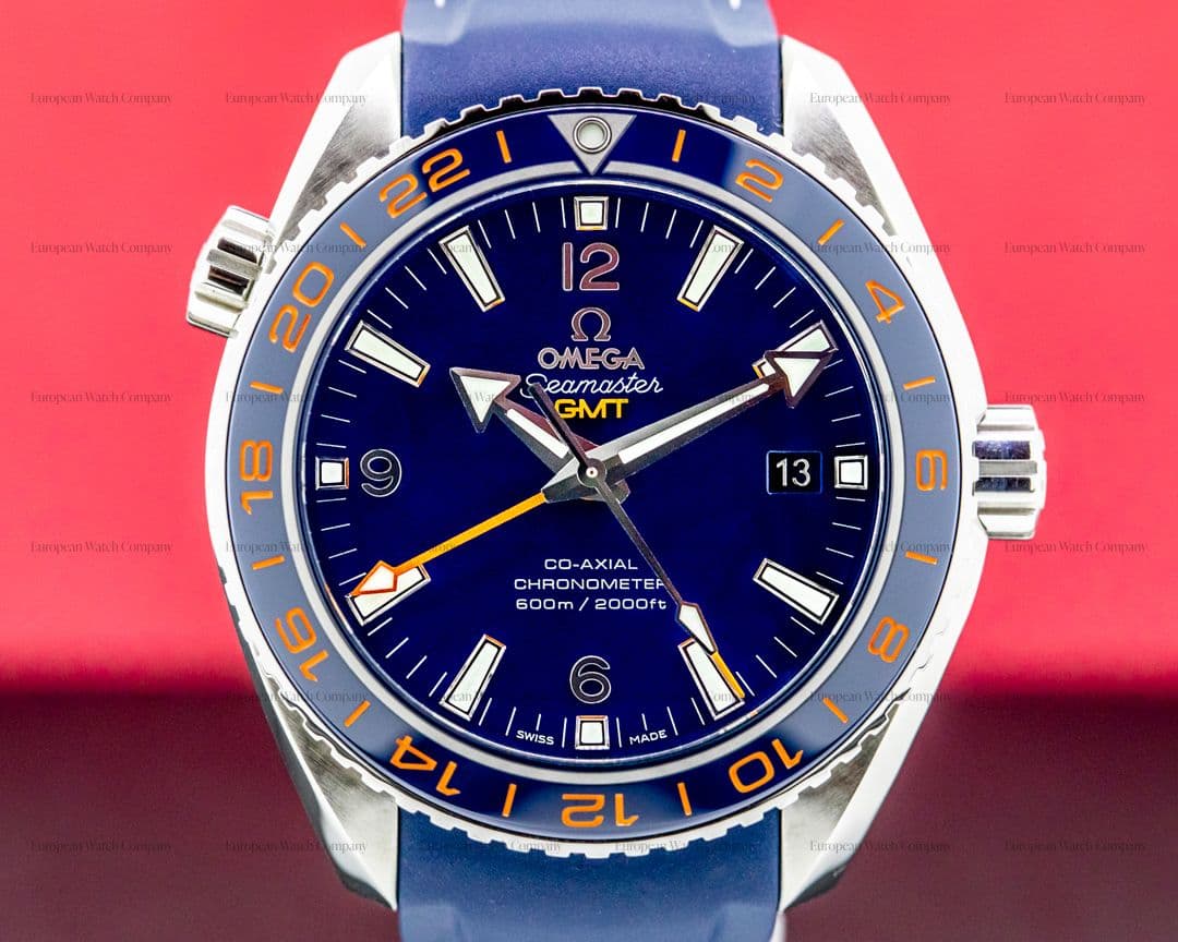 Omega Seamaster Planet Ocean Good Planet GMT 600M Co-Axial Blue Dial 