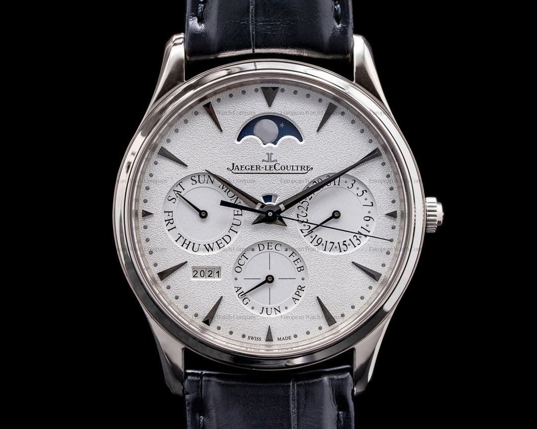 Jaeger LeCoultre Master Ultra Thin Q1303520 Perpetual Calendar 18k White Gold