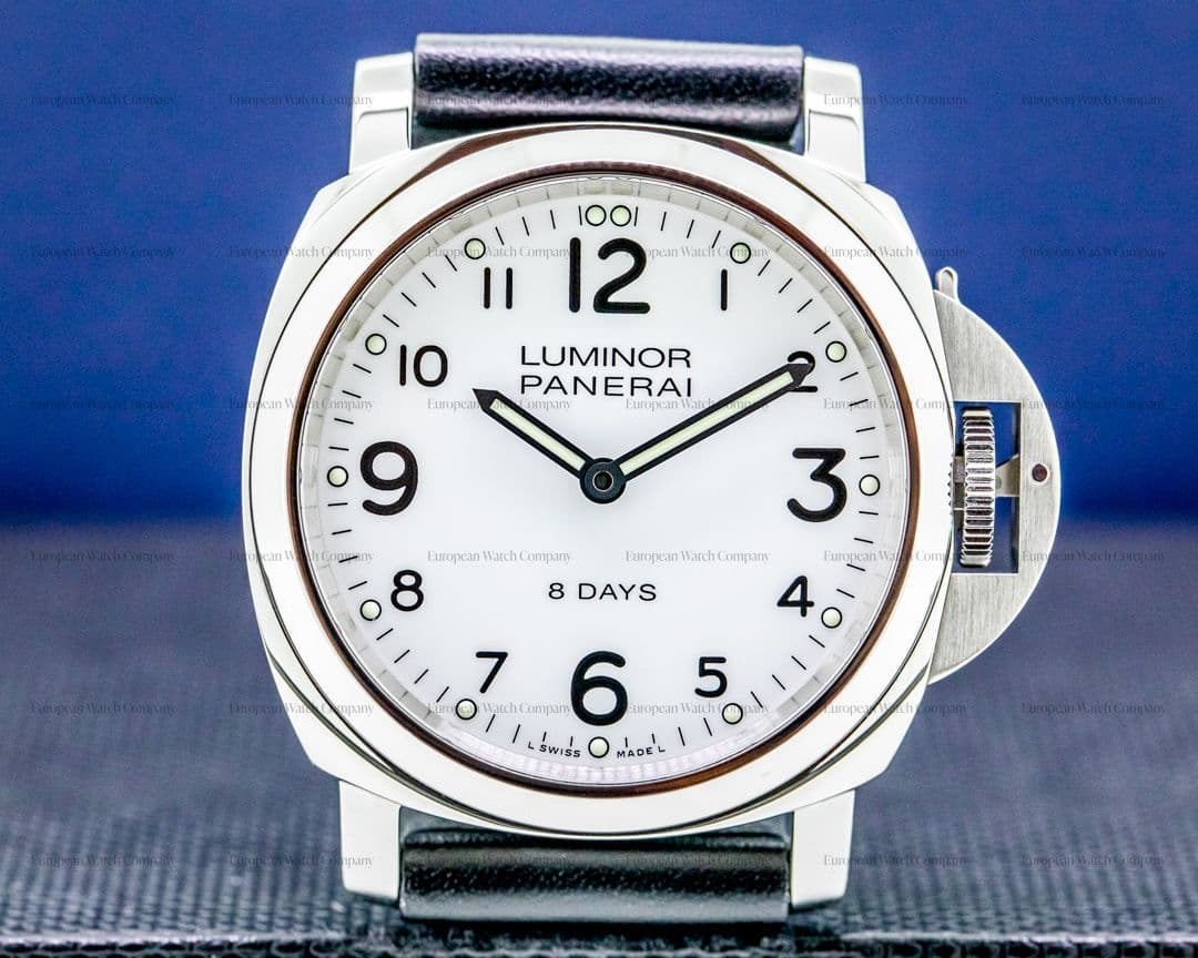 Panerai Luminor Base SS White Dial 44MM 8 Days