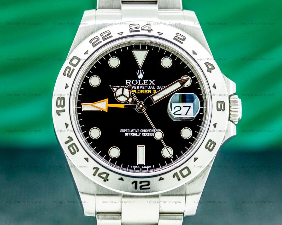 Rolex Explorer II Black Dial SS