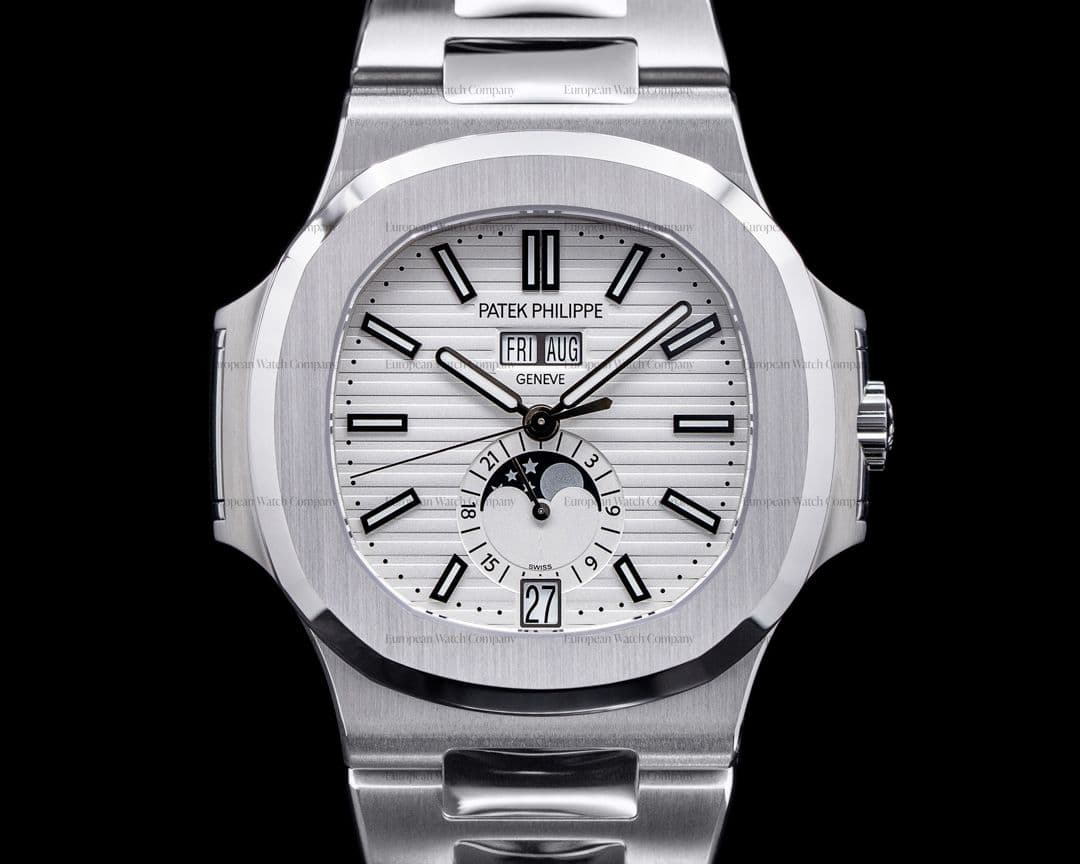 Patek Philippe Nautilus Annual Calendar 5726 Moon White Dial SS UNWORN