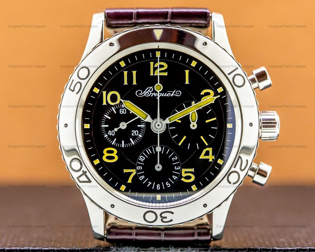 Breguet Type XX Aeronavale Black Dial SS 