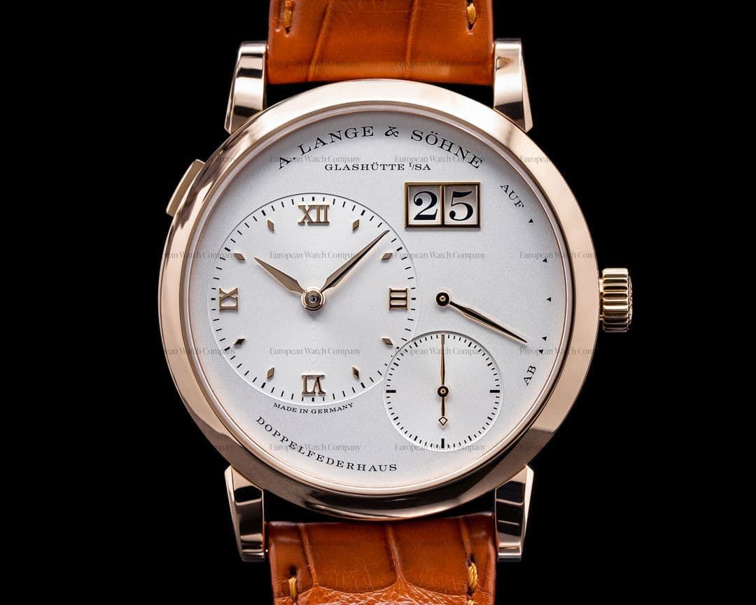 A. Lange and Sohne Lange 1 18K Rose Gold / Deployant NEW MOVEMENT + Deployment