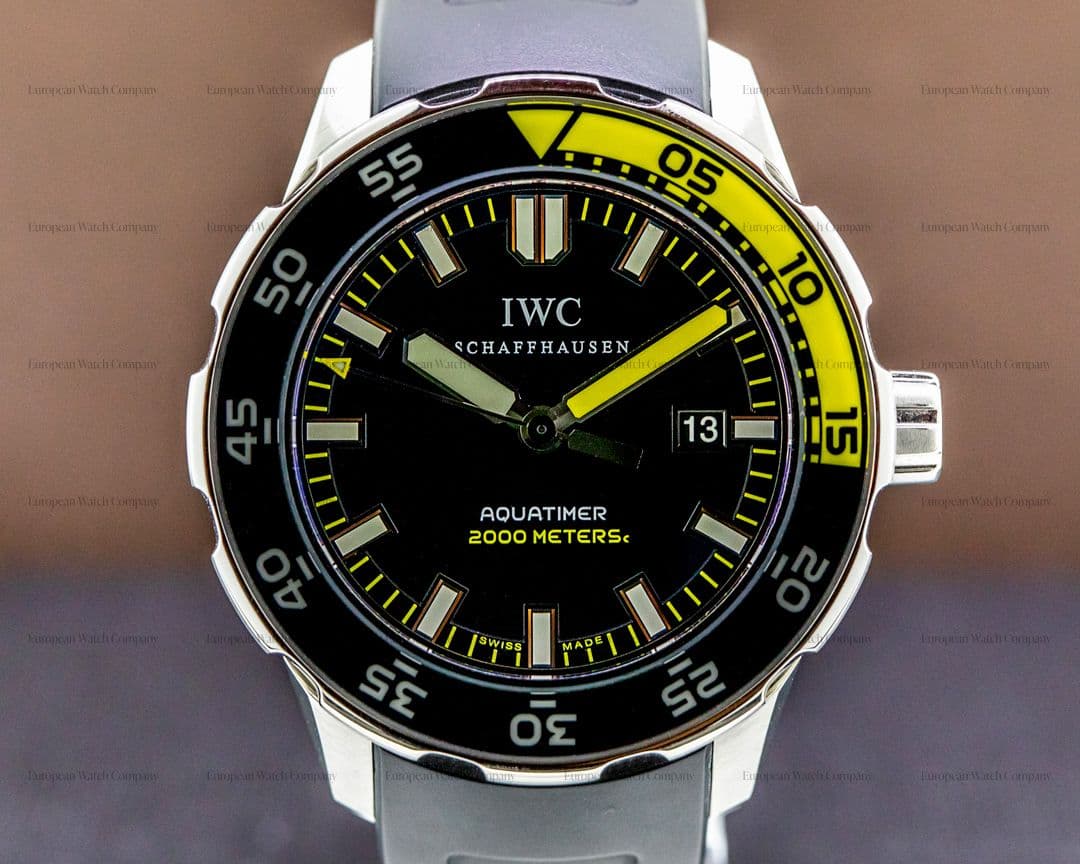 IWC Aquatimer 2000 Black Dial SS / Rubber