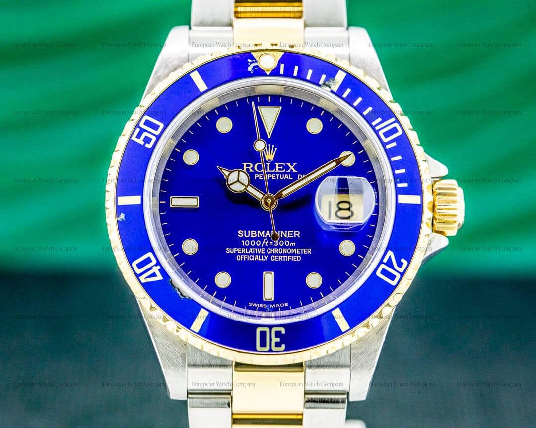 Rolex Submariner 16613 Blue Dial SS / 18K