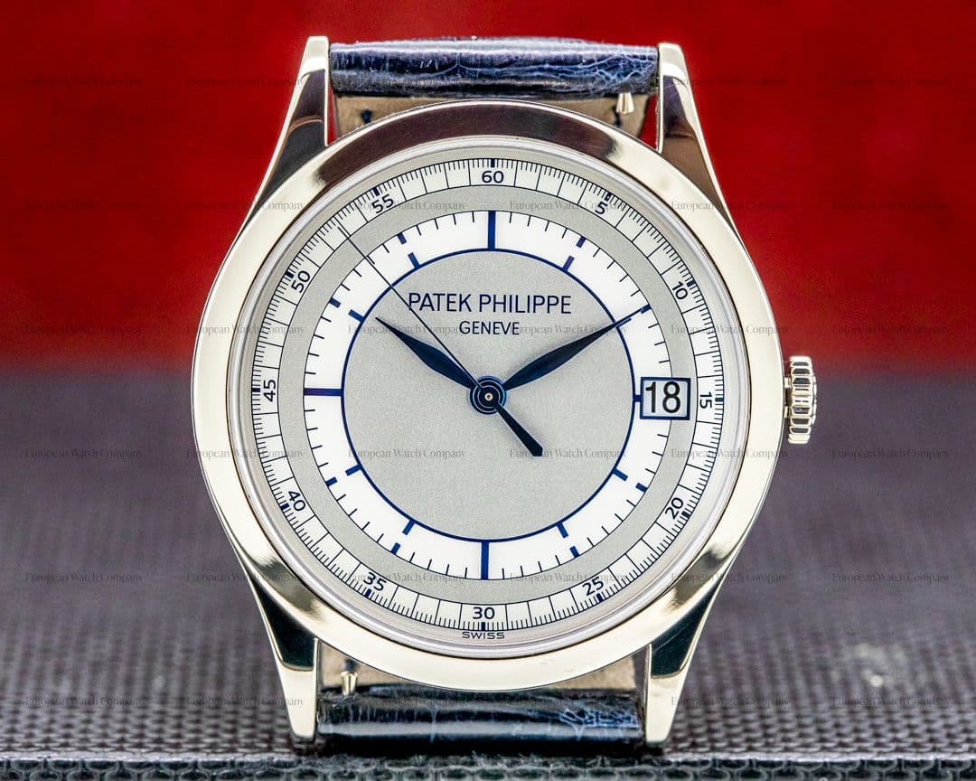 Patek Philippe Calatrava 18K 5296G White Gold Sector Dial