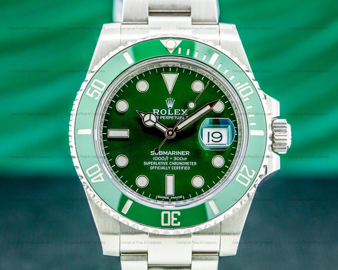 Rolex Submariner 116610LV "HULK" Green Ceramic Bezel Green Dial SS