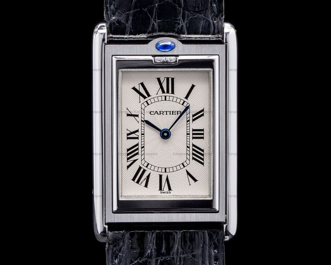 Cartier Tank Basculante Mecanique SS  