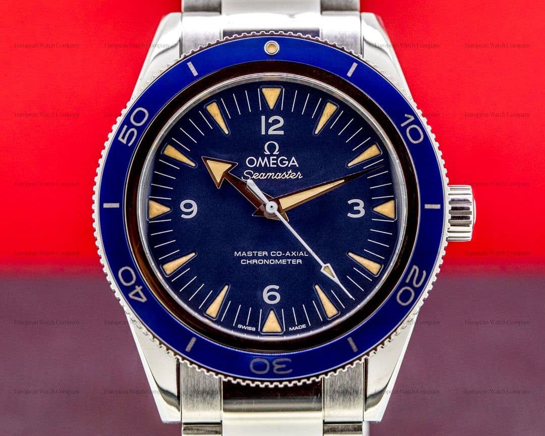Omega Omega SeaMaster 300M Blue Dial Blue Bezel Co-Axial Titanium 41MM