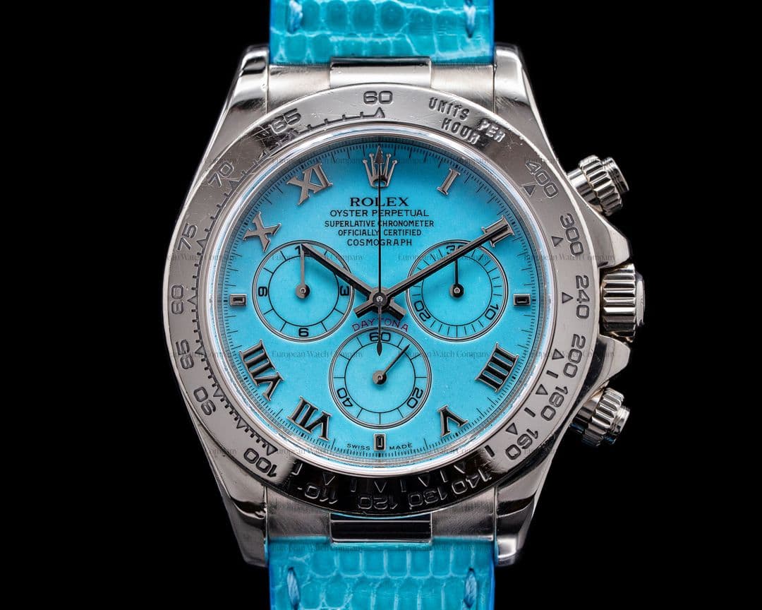 Rolex Daytona 116519 "BEACH" Blue Dial 18K White Gold FULL SET RARE 