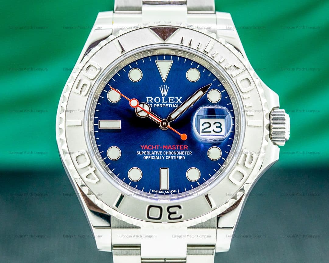 Rolex Yacht Master 116622 SS Blue Dial / Platinum Bezel