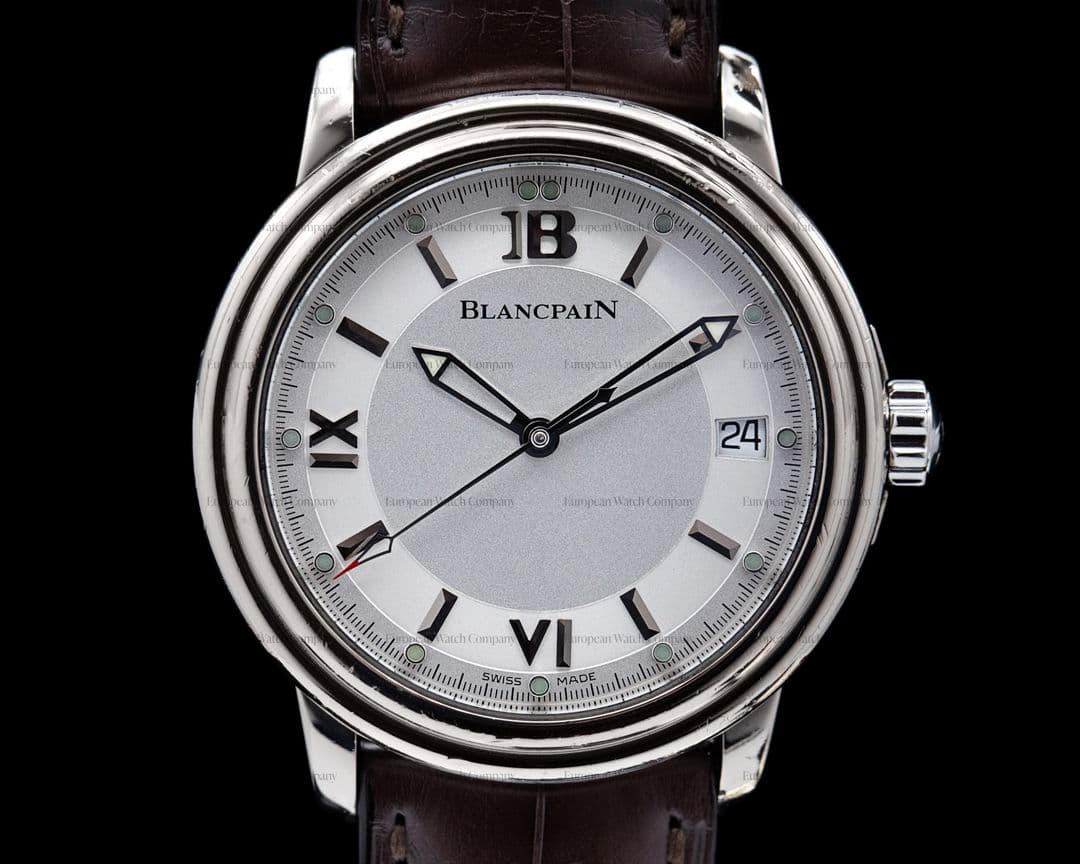 Blancpain Blancpain Leman White Gold Silver Dial
