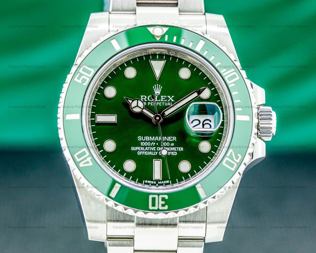 Rolex Submariner "Hulk" Green Ceramic Bezel Green Dial SS