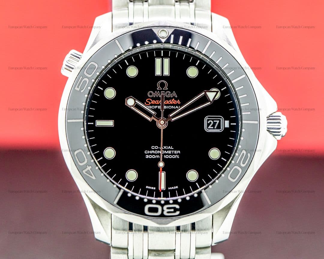 Omega Seamaster Professional Black Dial Co-Axial SS / SS 