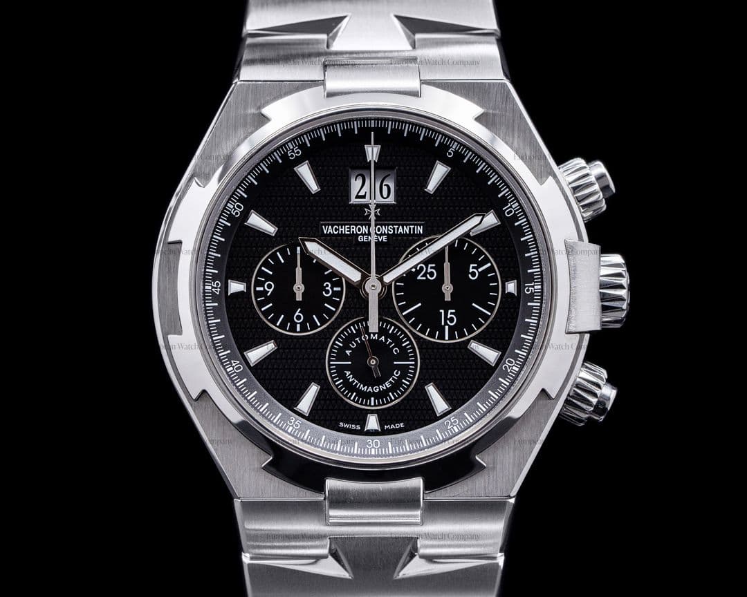 Vacheron Constantin Overseas 49150/B01A Chronograph Black Dial SS 