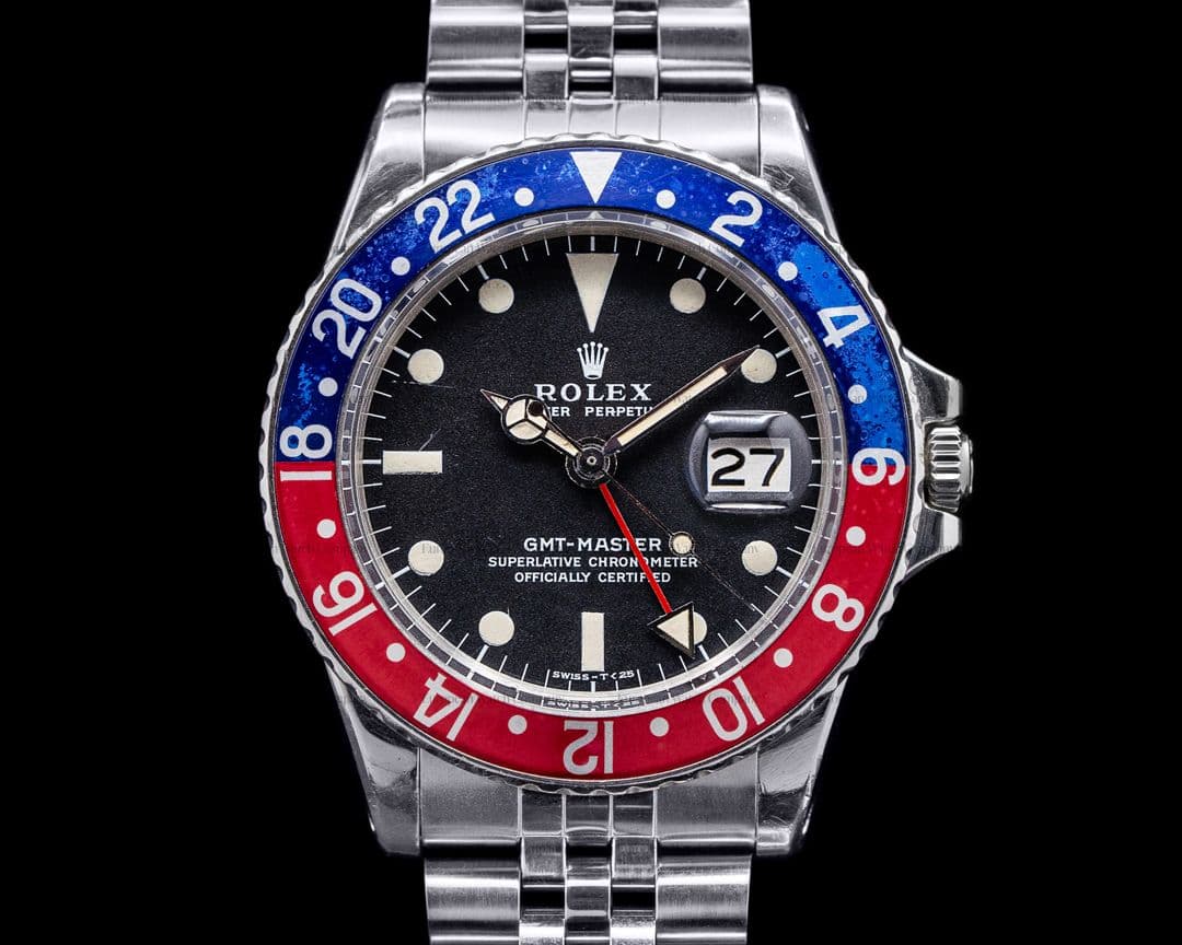 Rolex Vintage GMT Master "Pepsi Bezel" SS Circa 1972