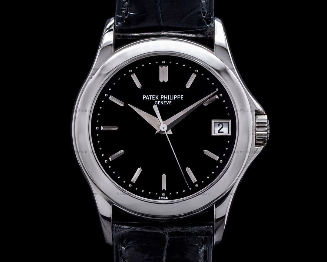 Patek Philippe  Calatrava 5107P Automatic Platinum Black Dial RARE