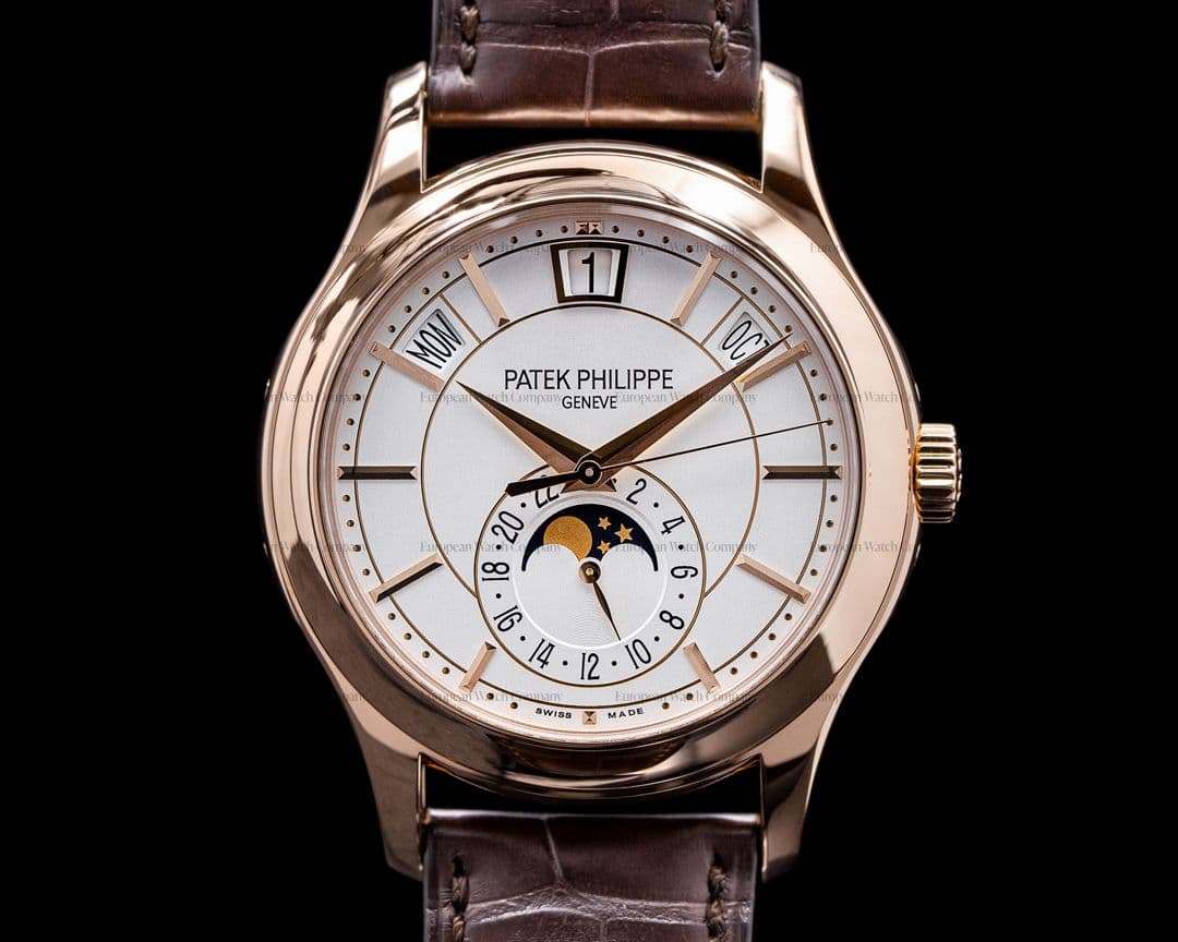 Patek Philippe Annual Calendar 5205R Silver Dial 18K Rose Gold

