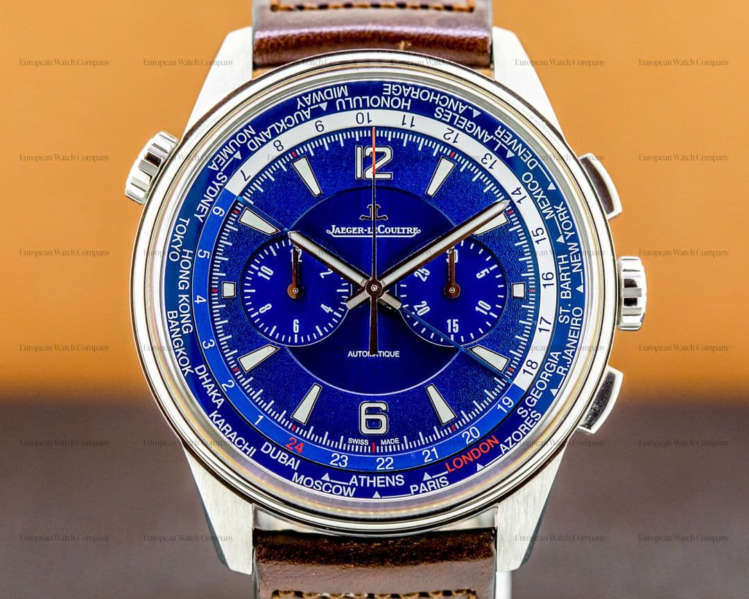 Jaeger LeCoultre Polaris Chronograph WT Titanium Blue Dial