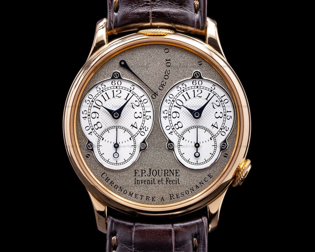 F. P. Journe Chronometre Resonance 18k Rose 38MM BRASS MOVEMENT 2002 FULL SET