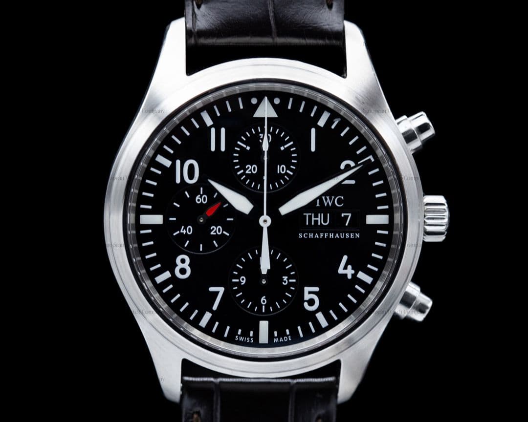 IWC Pilot Chronograph SS / Alligator 