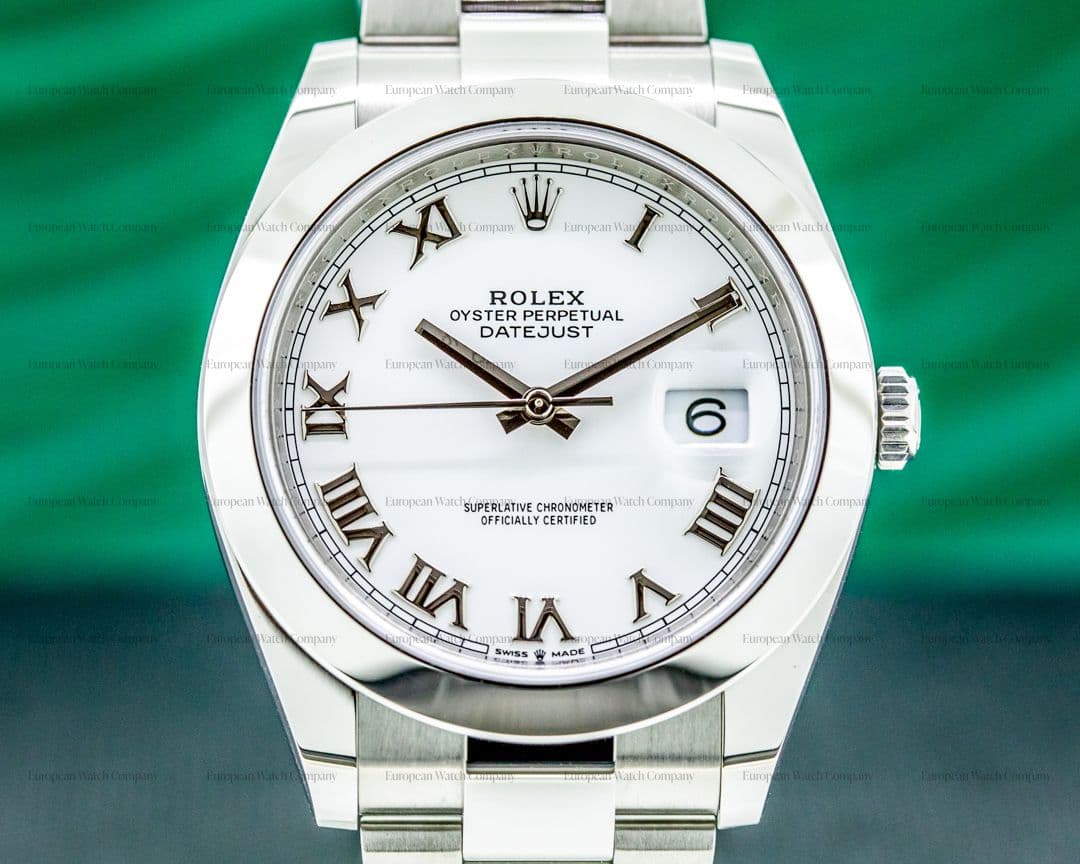Rolex Datejust 41 126300 White Roman Dial SS 2021