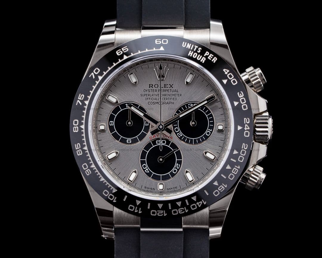 Rolex Daytona 116519 18K White Gold Ceramic Oysterflex Silver Dial 2021 UNWORN