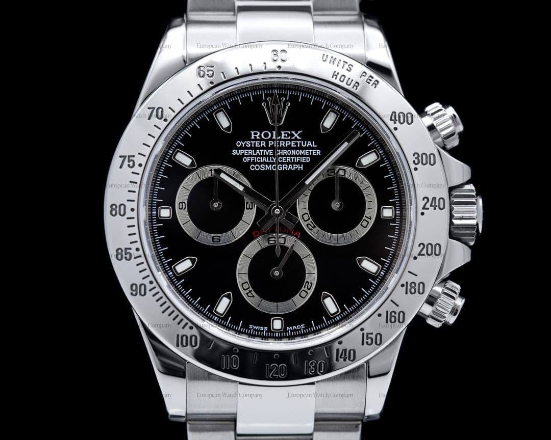 Rolex Daytona 116520 Black Dial SS FULL SET