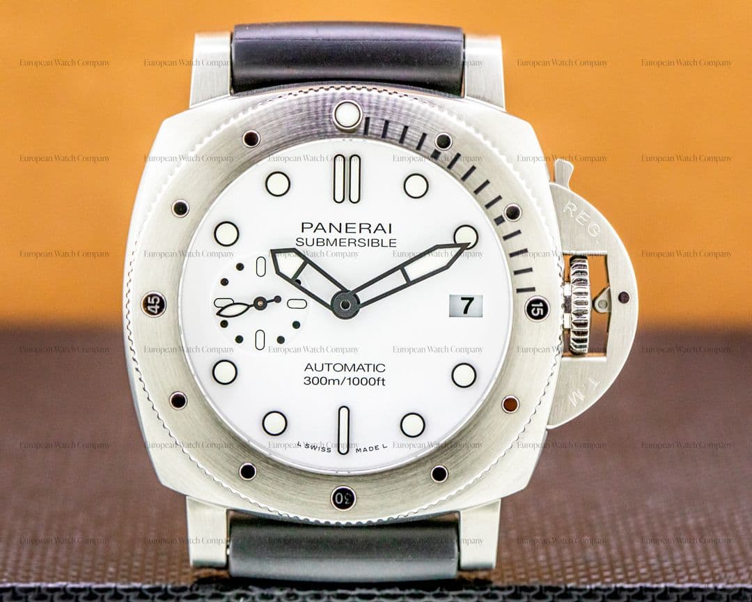Panerai Luminor Submersible Stainless Steel 42mm White Dial