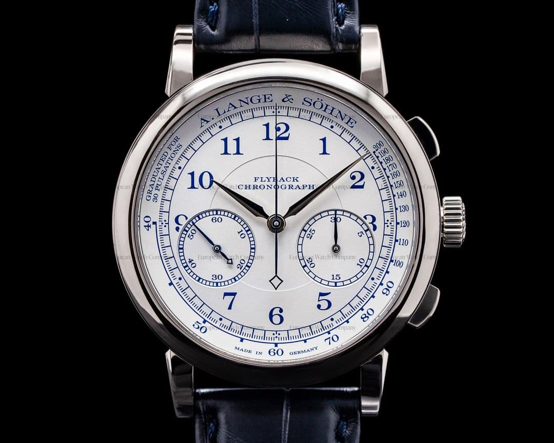 A. Lange and Sohne 1815 Chronograph 414.026 18K White Gold BOUTIQUE EDITION 