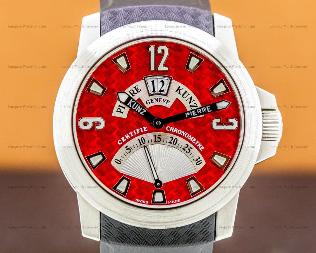 Pierre Kunz Retrograde Grande Date Red Dial 43mm / SS
