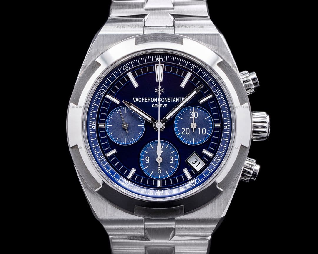 Vacheron Constantin Overseas Chronograph 5500V Blue Dial SS FULL SET 