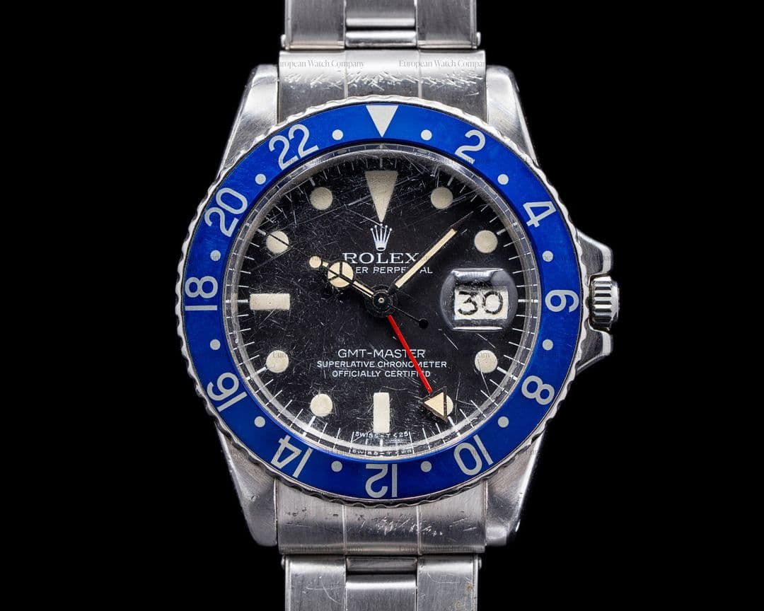 Rolex GMT Master 1675 "Blueberry" MK5B SS Original Crystal 