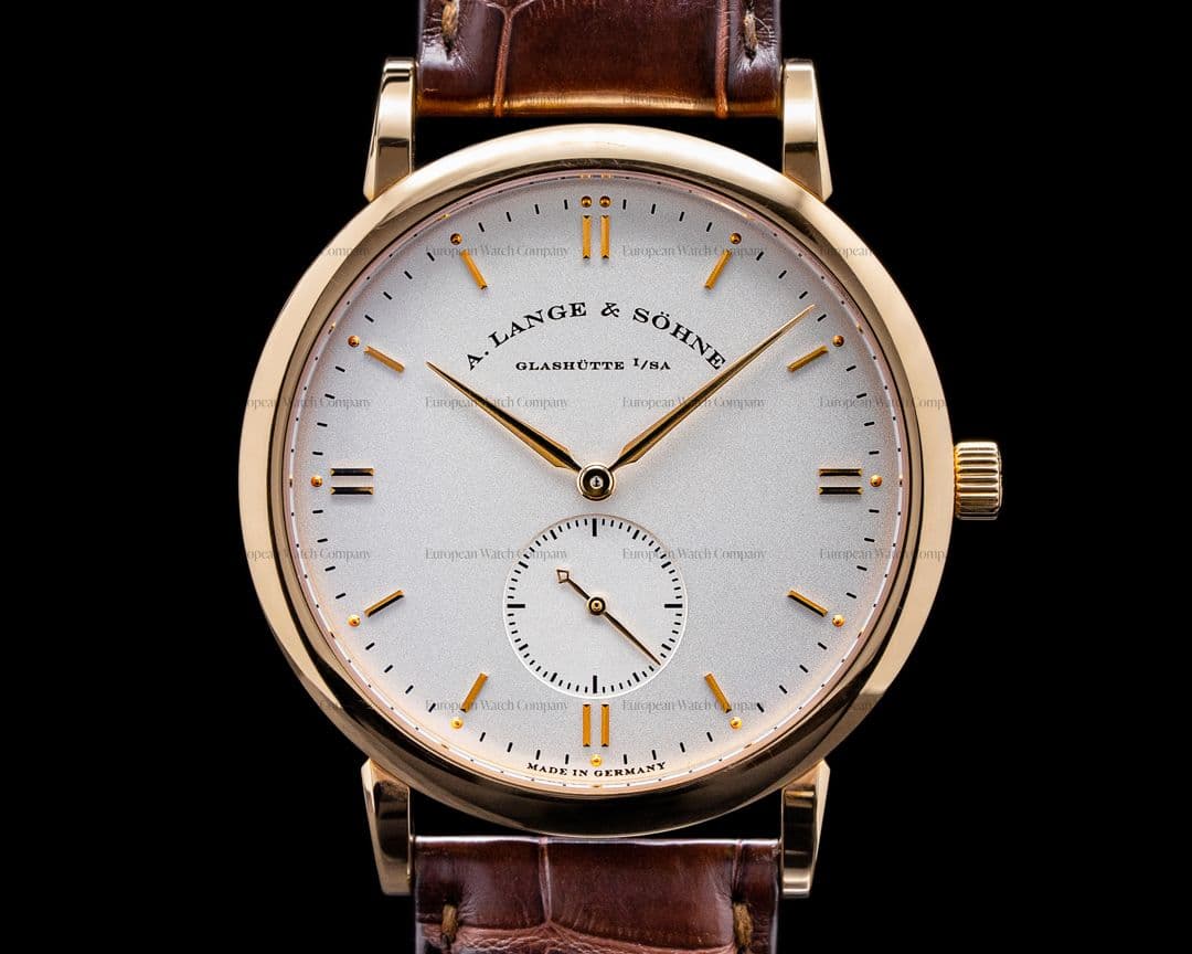 A. Lange and Sohne Saxonia Rose Gold Manual Wind 37MM UNWORN
